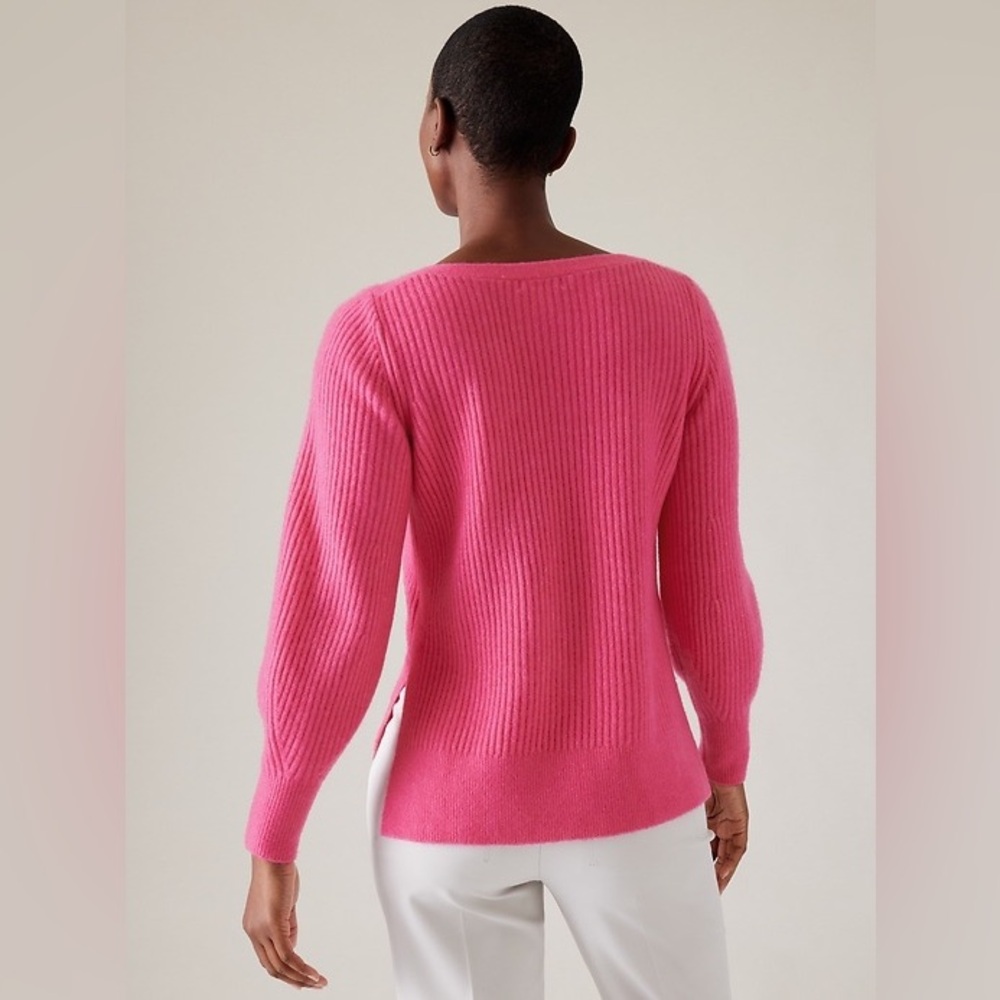 Athleta Layover Wool Blend Sweater Size Medium - Picture 7 of 8